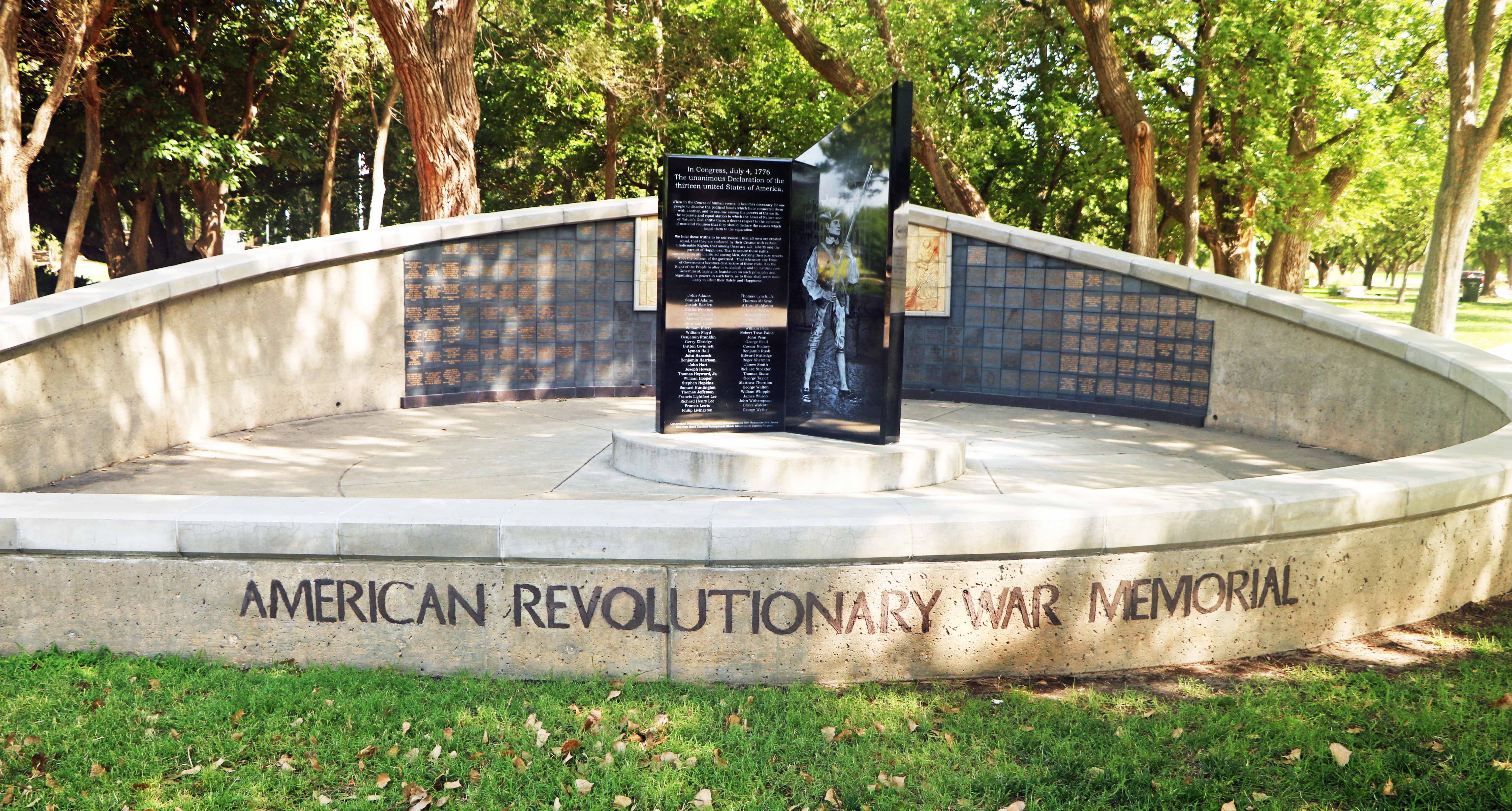 Revolutionary War Memorial - Wichita Veterans Memorial Park